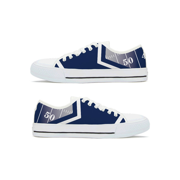 Women's Dallas Cowboys Low Top Canvas Sneakers 003 Women's Dallas Cowboys Low Top Canvas Sneakers 003